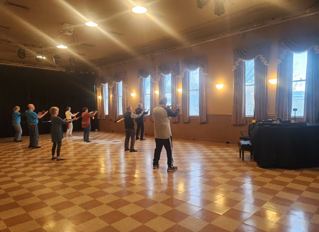 Redding Tai Chi sword practice