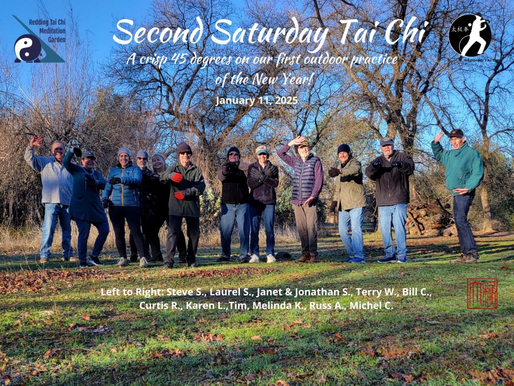 Redding Tai Chi, Second Saturday, January 11, 2024