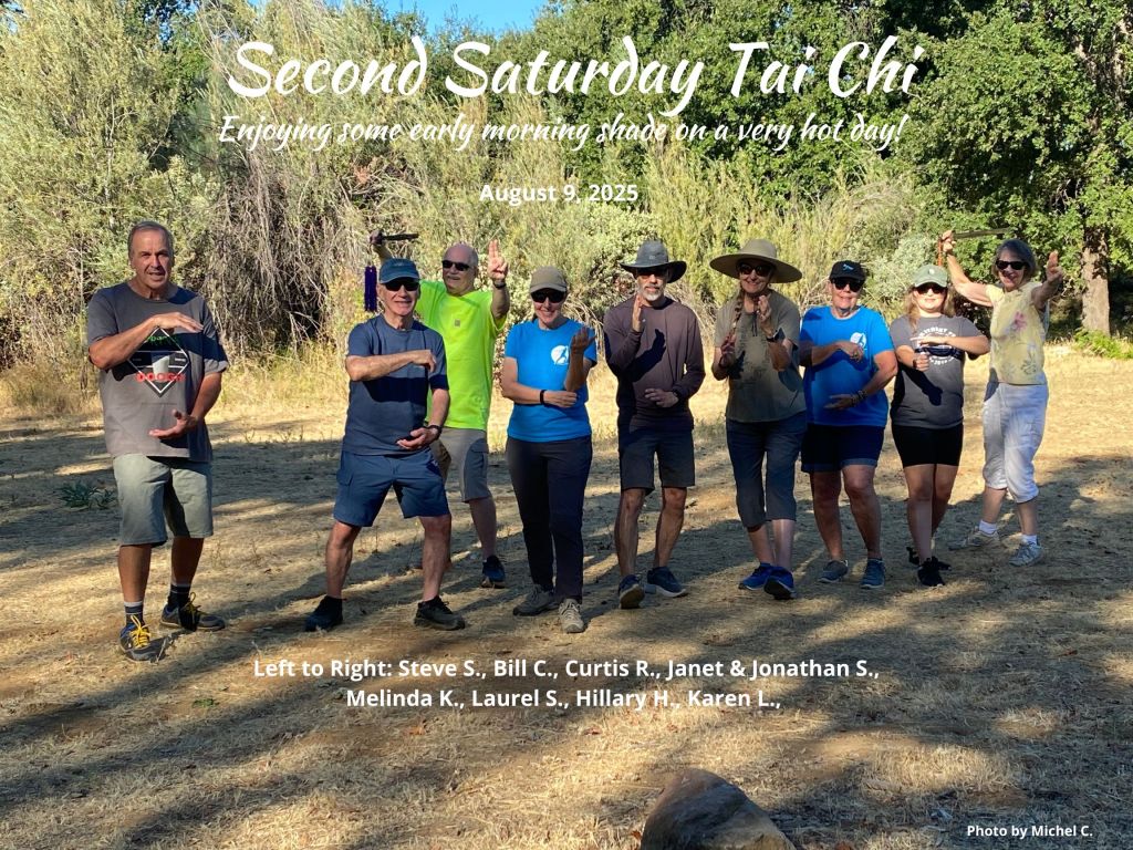our dedicated “rain-or-shine” Tai Chi enthusiasts still managed to enjoy a comfortably warm outdoor practice