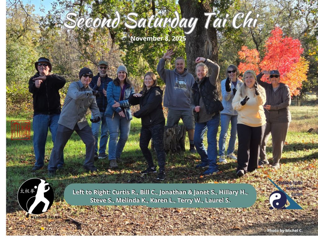 Redding Tai Chi, Second Saturday Tai Chi, November 8, 2025