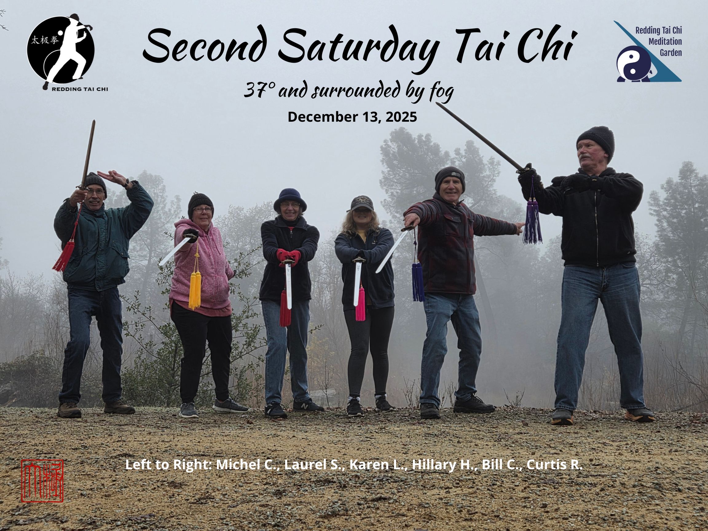 December 2025 Second Saturday Tai Chi Redding Tai Chi